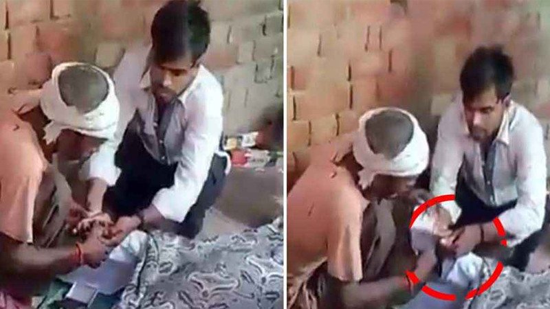 সম্পত্তি হাতিয়ে নিতে মৃত বাবার আঙুলের ছাপ নেওয়ার ভিডিও ভাইরাল